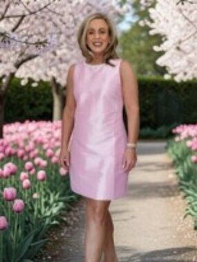 Flora Bea Ellis Dress - Pink Taffeta